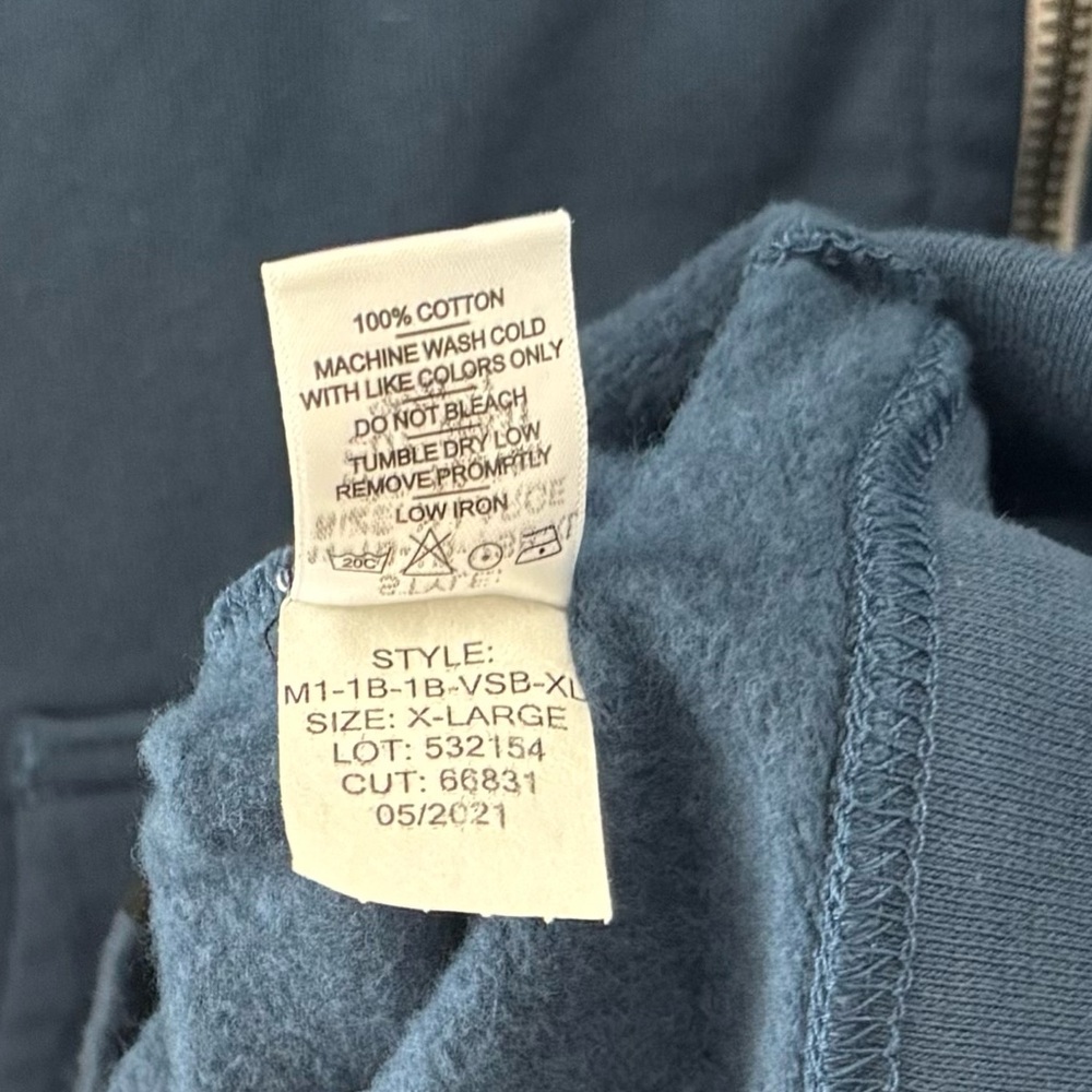 American Giant Classic Navy Hoodie - Picture 12 of 14